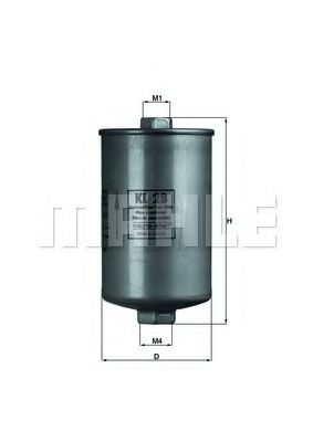 MAHLE ORIGINAL KL 28 Топливный фильтр для AUDI 4000 (Ауди 4000) MAHLE ORIGINAL KL 28 Топливный фильтр для AUDI 4000 (Ауди 4000)