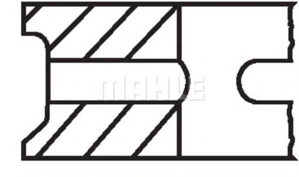 MAHLE ORIGINAL 081 93 N0 Комплект поршневых колец для BMW 7 (Бмв 7) MAHLE ORIGINAL 081 93 N0 Комплект поршневых колец для BMW 7 (Бмв 7)