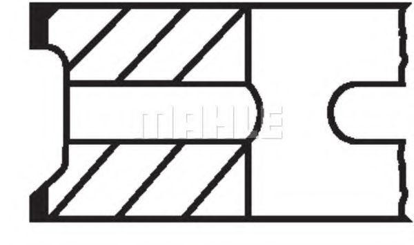 MAHLE ORIGINAL 034 18 N0 Комплект поршневых колец для AUDI 80 (Ауди 80) MAHLE ORIGINAL 034 18 N0 Комплект поршневых колец для AUDI 80 (Ауди 80)