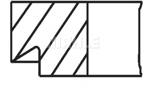 MAHLE ORIGINAL 037 48 N0 Комплект поршневых колец 