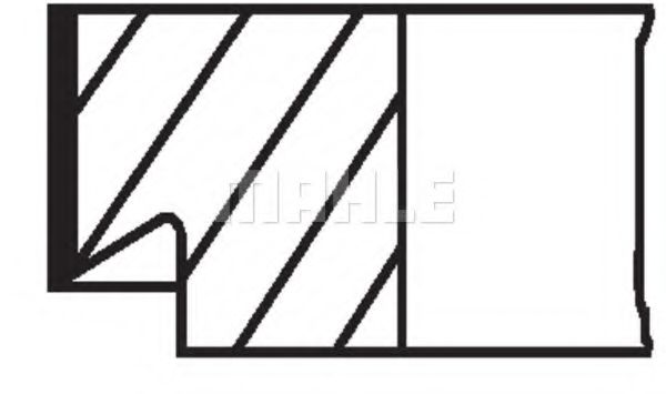 MAHLE ORIGINAL 029 72 N0 Комплект поршневых колец 