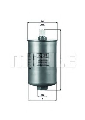 MAHLE ORIGINAL KL 29 Топливный фильтр для AUDI 4000 (Ауди 4000) MAHLE ORIGINAL KL 29 Топливный фильтр для AUDI 4000 (Ауди 4000)