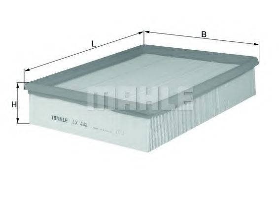 MAHLE ORIGINAL LX 448 Воздушный фильтр для AUDI A4 (Ауди А4) MAHLE ORIGINAL LX 448 Воздушный фильтр для AUDI A4 (Ауди А4)