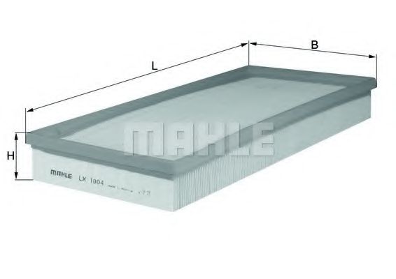 MAHLE ORIGINAL LX 1004 Воздушный фильтр для MERCEDES-BENZ A-CLASS (Мэрcэдэс-бэнз А класс)