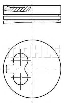 MAHLE ORIGINAL 029 82 00 Поршень для SKODA FELICIA (Шкода Фелиция) MAHLE ORIGINAL 029 82 00 Поршень для SKODA FELICIA (Шкода Фелиция)