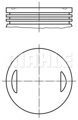 MAHLE ORIGINAL 008 66 00 Поршень для FIAT SUPERBRAVO (Фиат Супербраvо) MAHLE ORIGINAL 008 66 00 Поршень для FIAT SUPERBRAVO (Фиат Супербраvо)