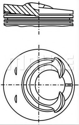 MAHLE ORIGINAL 028 24 00 Поршень для VOLKSWAGEN PASSAT CC (Фольксваген Пассат сс) MAHLE ORIGINAL 028 24 00 Поршень для VOLKSWAGEN PASSAT CC (Фольксваген Пассат сс)