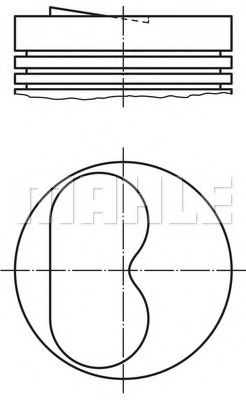 MAHLE ORIGINAL 008 79 00 Поршень для FIAT TEMPRA (Фиат Тэмпра) MAHLE ORIGINAL 008 79 00 Поршень для FIAT TEMPRA (Фиат Тэмпра)