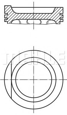 MAHLE ORIGINAL 034 76 00 Поршень для VOLKSWAGEN CORSAR (Фольксваген Cорсар) MAHLE ORIGINAL 034 76 00 Поршень для VOLKSWAGEN CORSAR (Фольксваген Cорсар)