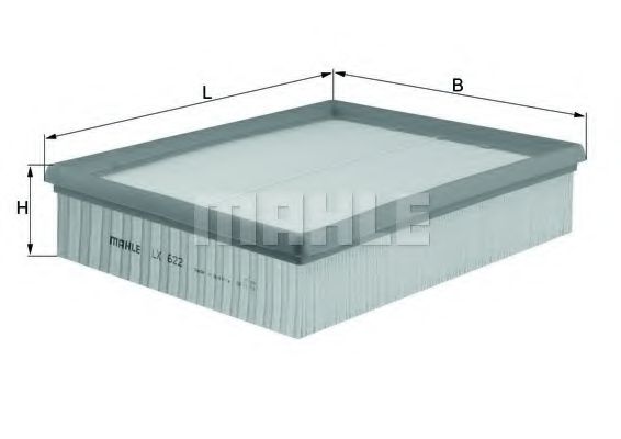 MAHLE ORIGINAL LX 622 Воздушный фильтр для AUDI A4 (Ауди А4) MAHLE ORIGINAL LX 622 Воздушный фильтр для AUDI A4 (Ауди А4)