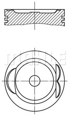 MAHLE ORIGINAL 627 33 00 Поршень для MAZDA 626 II (Мазда 626 2) MAHLE ORIGINAL 627 33 00 Поршень для MAZDA 626 II (Мазда 626 2)