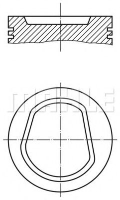 MAHLE ORIGINAL 030 42 00 Поршень для SKODA FELICIA (Шкода Фелиция) MAHLE ORIGINAL 030 42 00 Поршень для SKODA FELICIA (Шкода Фелиция)