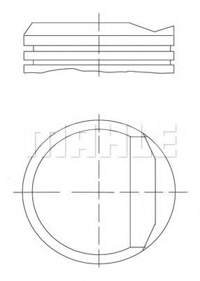 MAHLE ORIGINAL 034 81 00 Поршень для SEAT TOLEDO (Сеат Толэдо) MAHLE ORIGINAL 034 81 00 Поршень для SEAT TOLEDO (Сеат Толэдо)