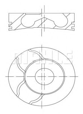 MAHLE ORIGINAL 022 01 00 Поршень для RENAULT TONDAR 90 I (Рено Тондар 90 и) MAHLE ORIGINAL 022 01 00 Поршень для RENAULT TONDAR 90 I (Рено Тондар 90 и)