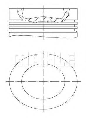 MAHLE ORIGINAL 028 PI 00121 000 Поршень для AUDI A1 (Ауди А1) MAHLE ORIGINAL 028 PI 00121 000 Поршень для AUDI A1 (Ауди А1)