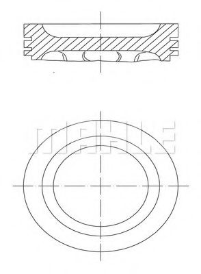 MAHLE ORIGINAL 222 01 00 Поршень для SMART ROADSTER (Смарт Роадстэр) MAHLE ORIGINAL 222 01 00 Поршень для SMART ROADSTER (Смарт Роадстэр)