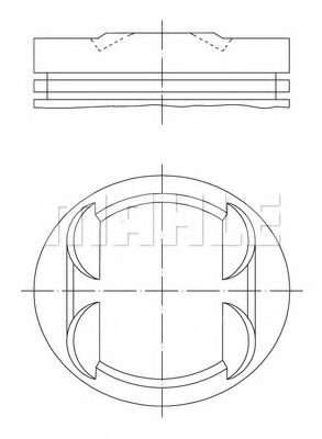 MAHLE ORIGINAL 001 34 00 Поршень для MERCEDES-BENZ CLK (Мэрcэдэс-бэнз Слк) MAHLE ORIGINAL 001 34 00 Поршень для MERCEDES-BENZ CLK (Мэрcэдэс-бэнз Слк)