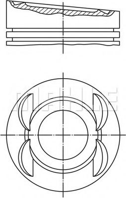 MAHLE ORIGINAL 028 03 00 Поршень для AUDI TT (Ауди Тт) MAHLE ORIGINAL 028 03 00 Поршень для AUDI TT (Ауди Тт)