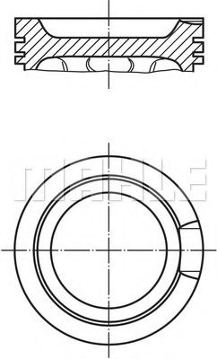 MAHLE ORIGINAL 033 16 00 Поршень для AUDI TT (Ауди Тт) MAHLE ORIGINAL 033 16 00 Поршень для AUDI TT (Ауди Тт)