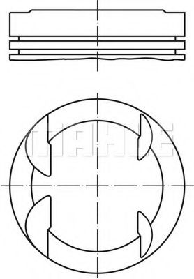 MAHLE ORIGINAL 607 79 00 Поршень для TOYOTA FUN CARGO (Тойота/тоета Фун cарго) MAHLE ORIGINAL 607 79 00 Поршень для TOYOTA FUN CARGO (Тойота/тоета Фун cарго)