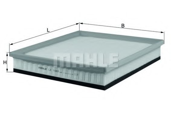MAHLE ORIGINAL LX 1583 Воздушный фильтр для OPEL (Опель) MAHLE ORIGINAL LX 1583 Воздушный фильтр для OPEL (Опель)
