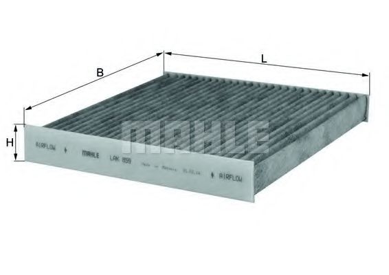 MAHLE ORIGINAL LAK 859 Фильтр, воздух во внутренном пространстве для FORD TRANSIT (Форд Трансит) MAHLE ORIGINAL LAK 859 Фильтр, воздух во внутренном пространстве для FORD TRANSIT (Форд Трансит)