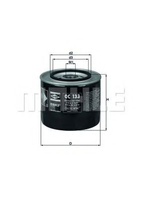 MAHLE ORIGINAL OC 133 Масляный фильтр для SEAT (Сеат) MAHLE ORIGINAL OC 133 Масляный фильтр для SEAT (Сеат)