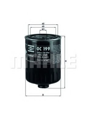 MAHLE ORIGINAL OC 199 Масляный фильтр для RENAULT CLIO I (Рено Cлио и) MAHLE ORIGINAL OC 199 Масляный фильтр для RENAULT CLIO I (Рено Cлио и)