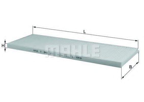 MAHLE ORIGINAL LA 11 Фильтр, воздух во внутренном пространстве для CHEVROLET CLASSIC (Шевроле Cлассиc) MAHLE ORIGINAL LA 11 Фильтр, воздух во внутренном пространстве для CHEVROLET CLASSIC (Шевроле Cлассиc)