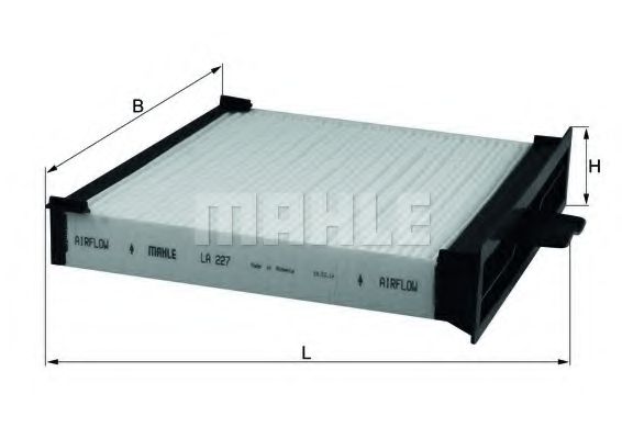 MAHLE ORIGINAL LA 227 Фильтр, воздух во внутренном пространстве для RENAULT (Рено) MAHLE ORIGINAL LA 227 Фильтр, воздух во внутренном пространстве для RENAULT (Рено)