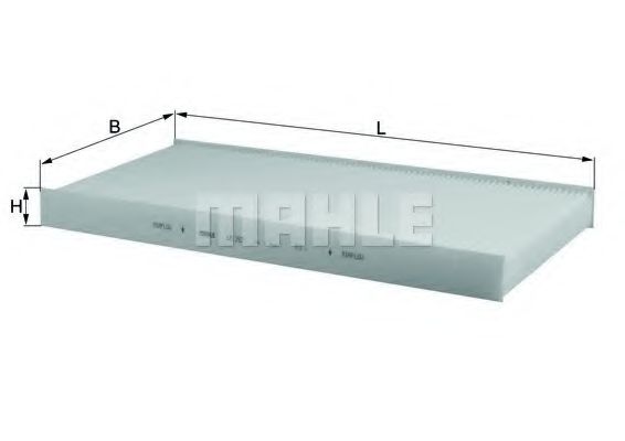 MAHLE ORIGINAL LA 252 Фильтр, воздух во внутренном пространстве для MERCEDES-BENZ A-CLASS (Мэрcэдэс-бэнз А класс)