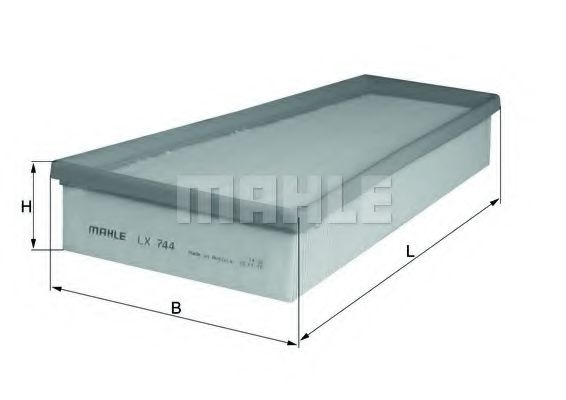 MAHLE ORIGINAL LX 744 Воздушный фильтр для CITROËN XSARA (CитроËн Ксара) MAHLE ORIGINAL LX 744 Воздушный фильтр для CITROËN XSARA (CитроËн Ксара)