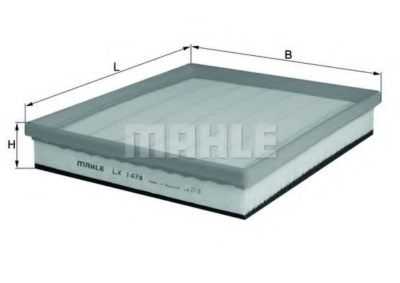 MAHLE ORIGINAL LX 1474 Воздушный фильтр для FORD KA (Форд Ка) MAHLE ORIGINAL LX 1474 Воздушный фильтр для FORD KA (Форд Ка)