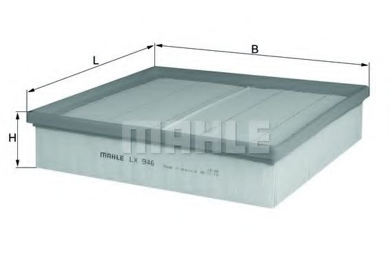 MAHLE ORIGINAL LX 946 Воздушный фильтр для OPEL (Опель) MAHLE ORIGINAL LX 946 Воздушный фильтр для OPEL (Опель)