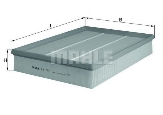 MAHLE ORIGINAL LX 717 Воздушный фильтр для VOLVO (Вольво) MAHLE ORIGINAL LX 717 Воздушный фильтр для VOLVO (Вольво)