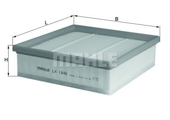 MAHLE ORIGINAL LX 1846 Воздушный фильтр для FIAT (Фиат)