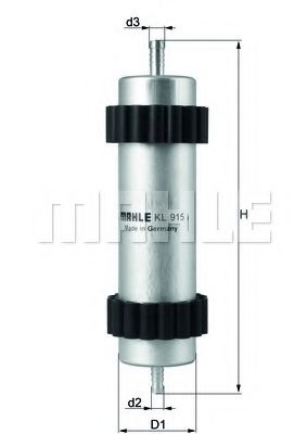 MAHLE ORIGINAL KL 915 Топливный фильтр для AUDI A7 (Ауди А7) MAHLE ORIGINAL KL 915 Топливный фильтр для AUDI A7 (Ауди А7)