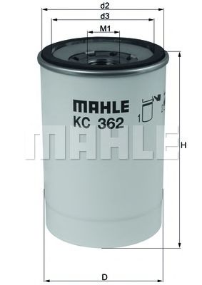 MAHLE ORIGINAL KC 362D Топливный фильтр для VOLVO 7700 (Вольво 7700) MAHLE ORIGINAL KC 362D Топливный фильтр для VOLVO 7700 (Вольво 7700)