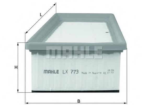 MAHLE ORIGINAL LX 773 Воздушный фильтр для RENAULT (Рено) MAHLE ORIGINAL LX 773 Воздушный фильтр для RENAULT (Рено)