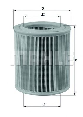 MAHLE ORIGINAL LX 706 Воздушный фильтр для ROVER (Ровер) MAHLE ORIGINAL LX 706 Воздушный фильтр для ROVER (Ровер)