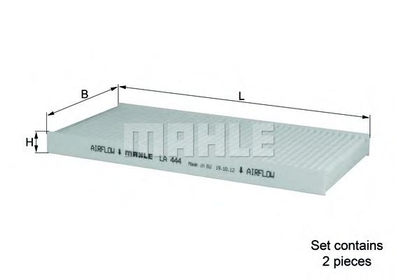 MAHLE ORIGINAL LA 444/S Фильтр, воздух во внутренном пространстве для KIA SPORTAGE (Киа Спортейдж) MAHLE ORIGINAL LA 444/S Фильтр, воздух во внутренном пространстве для KIA SPORTAGE (Киа Спортейдж)