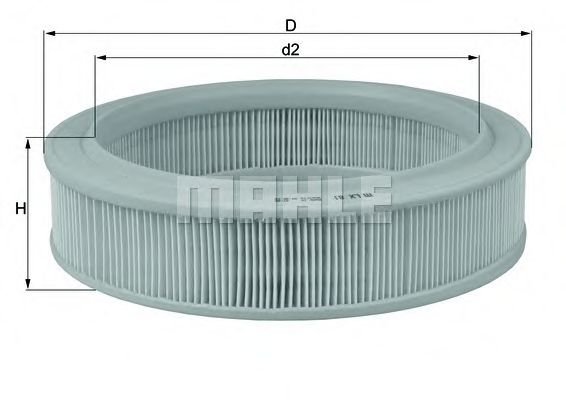 MAHLE ORIGINAL LX 81 Воздушный фильтр для RENAULT 19 II (Рено 19 2) MAHLE ORIGINAL LX 81 Воздушный фильтр для RENAULT 19 II (Рено 19 2)