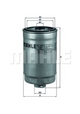 MAHLE ORIGINAL KC 101/1 Топливный фильтр для KIA VENGA (Киа Vэнга) MAHLE ORIGINAL KC 101/1 Топливный фильтр для KIA VENGA (Киа Vэнга)