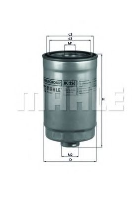 MAHLE ORIGINAL KC 226 Топливный фильтр для HYUNDAI MONTANA (Хендай Монтана) MAHLE ORIGINAL KC 226 Топливный фильтр для HYUNDAI MONTANA (Хендай Монтана)