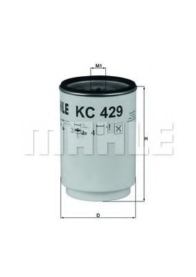 MAHLE ORIGINAL KC 429D Топливный фильтр для VOLVO (Вольво) MAHLE ORIGINAL KC 429D Топливный фильтр для VOLVO (Вольво)