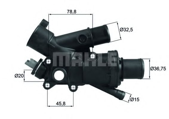 MAHLE ORIGINAL TH 43 83 Термостат, охлаждающая жидкость для CITROËN C8 (CитроËн С8) MAHLE ORIGINAL TH 43 83 Термостат, охлаждающая жидкость для CITROËN C8 (CитроËн С8)