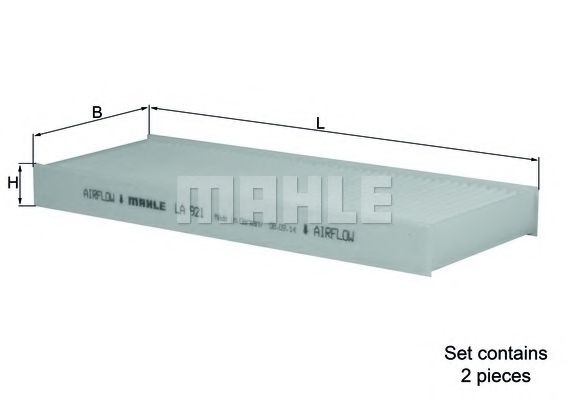 MAHLE ORIGINAL LA 921/S Фильтр, воздух во внутренном пространстве для PEUGEOT 301 (Пежо 301)