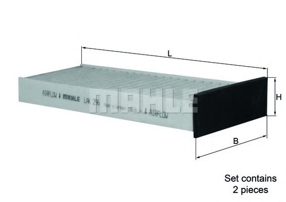 MAHLE ORIGINAL LAK 296/S Фильтр, воздух во внутренном пространстве для MITSUBISHI COLT/RODEO (Митсубиши/митсубиси Cолт/родэо) MAHLE ORIGINAL LAK 296/S Фильтр, воздух во внутренном пространстве для MITSUBISHI COLT/RODEO (Митсубиши/митсубиси Cолт/родэо)