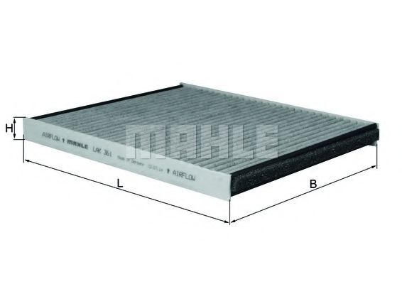 MAHLE ORIGINAL LAK 361 Фильтр, воздух во внутренном пространстве для CHEVROLET KALOS (Шевроле Калос) MAHLE ORIGINAL LAK 361 Фильтр, воздух во внутренном пространстве для CHEVROLET KALOS (Шевроле Калос)