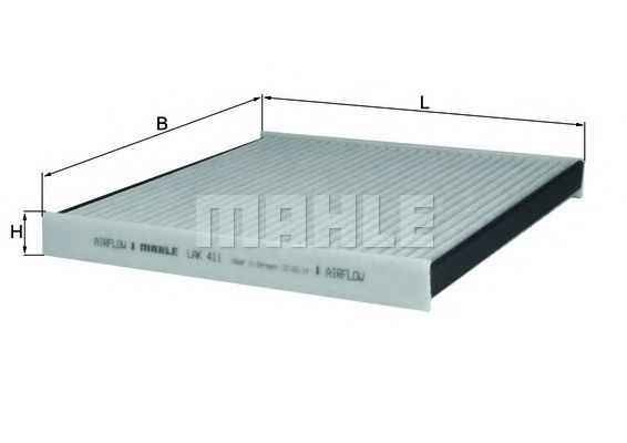 MAHLE ORIGINAL LAK 411 Фильтр, воздух во внутренном пространстве для FIAT DUCATO (Фиат Дукато) MAHLE ORIGINAL LAK 411 Фильтр, воздух во внутренном пространстве для FIAT DUCATO (Фиат Дукато)